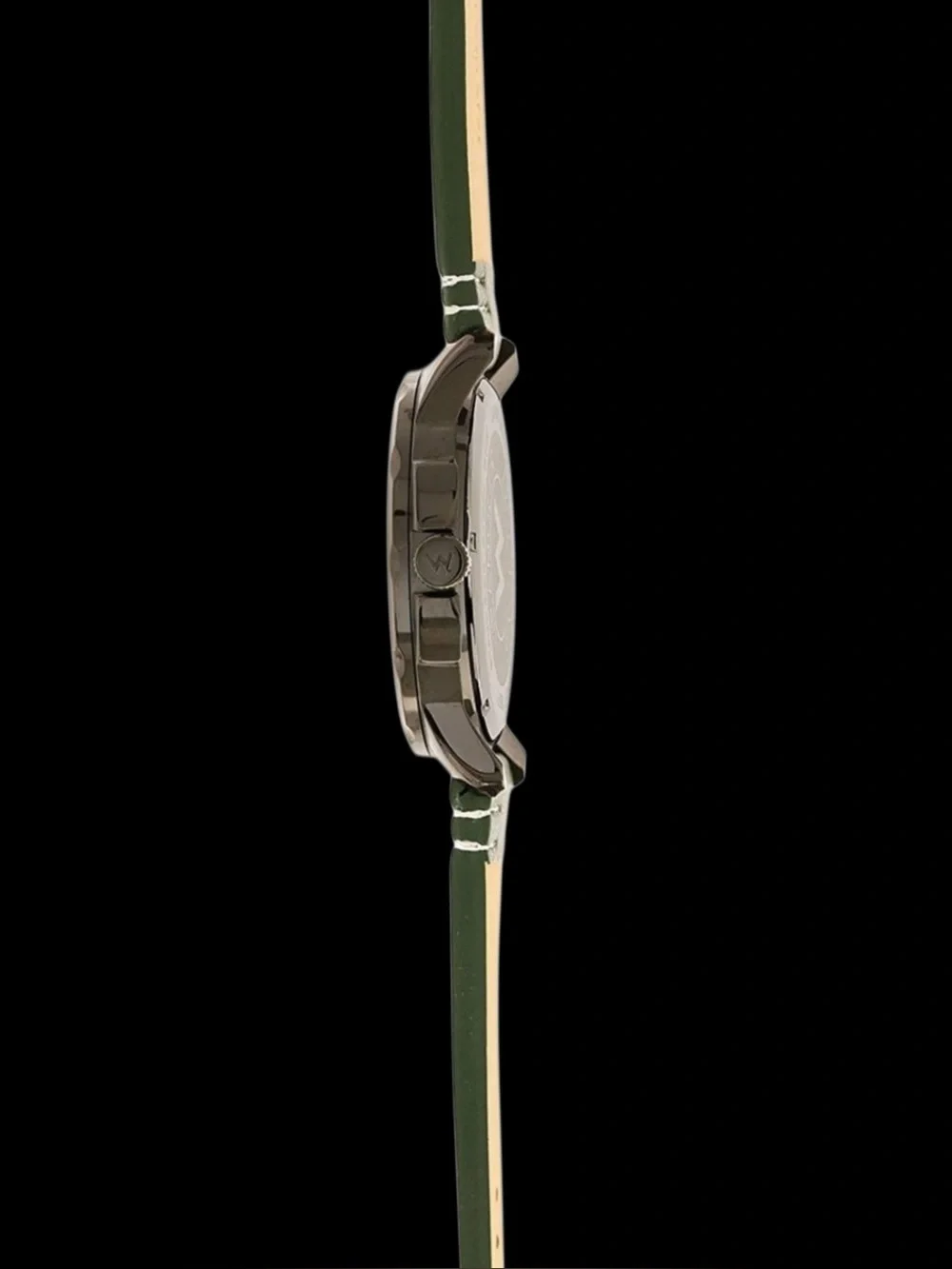 Nice Wrangler Men’s Watch - Western Collection - Black Metal Case, Green Band